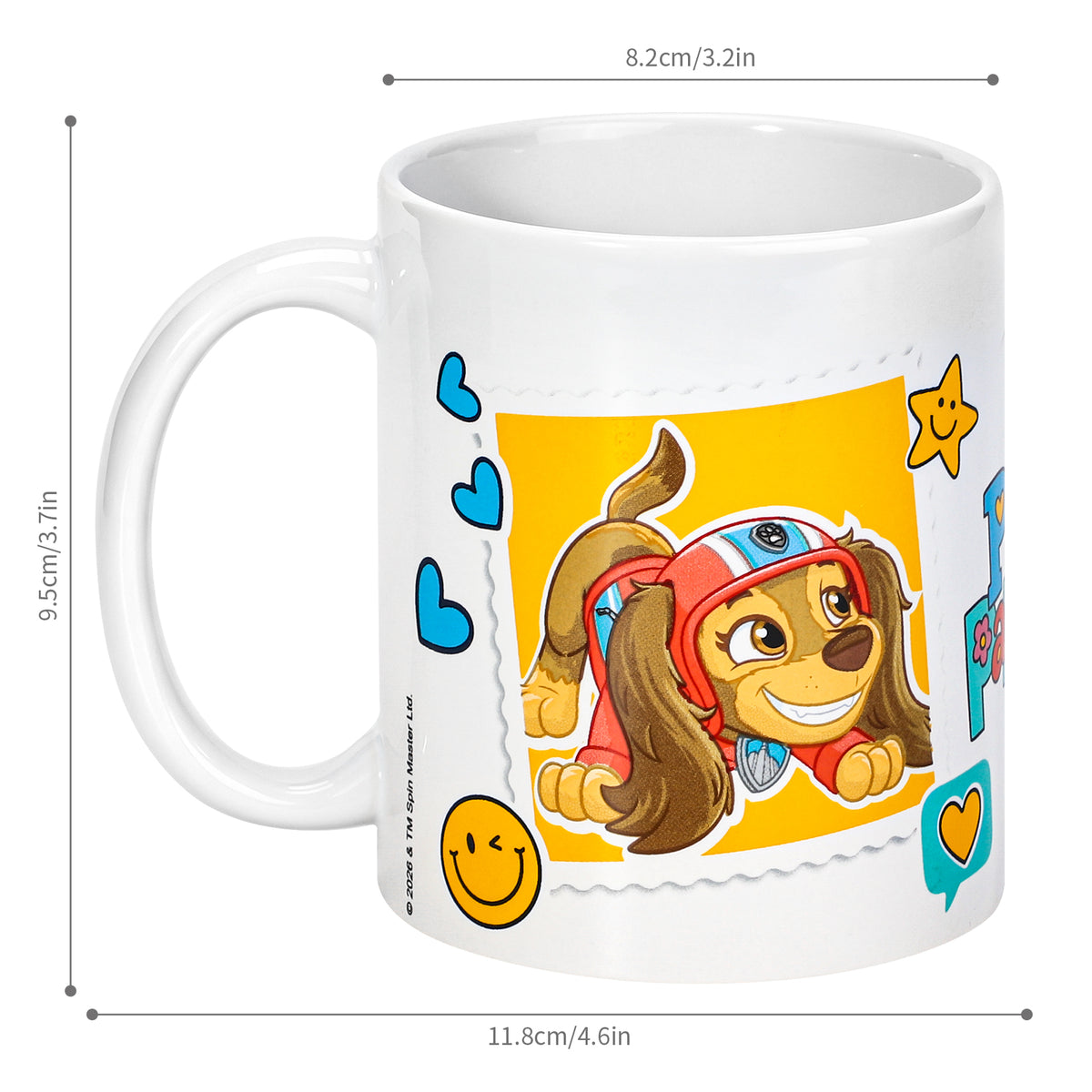 Paw Patrol Skye 11oz Ceramic Mug – Skye Polaroid-Style 325ml Coffee Cup, Dishwasher & Microwave Safe, Officially Licensed Gift for Kids & Adults