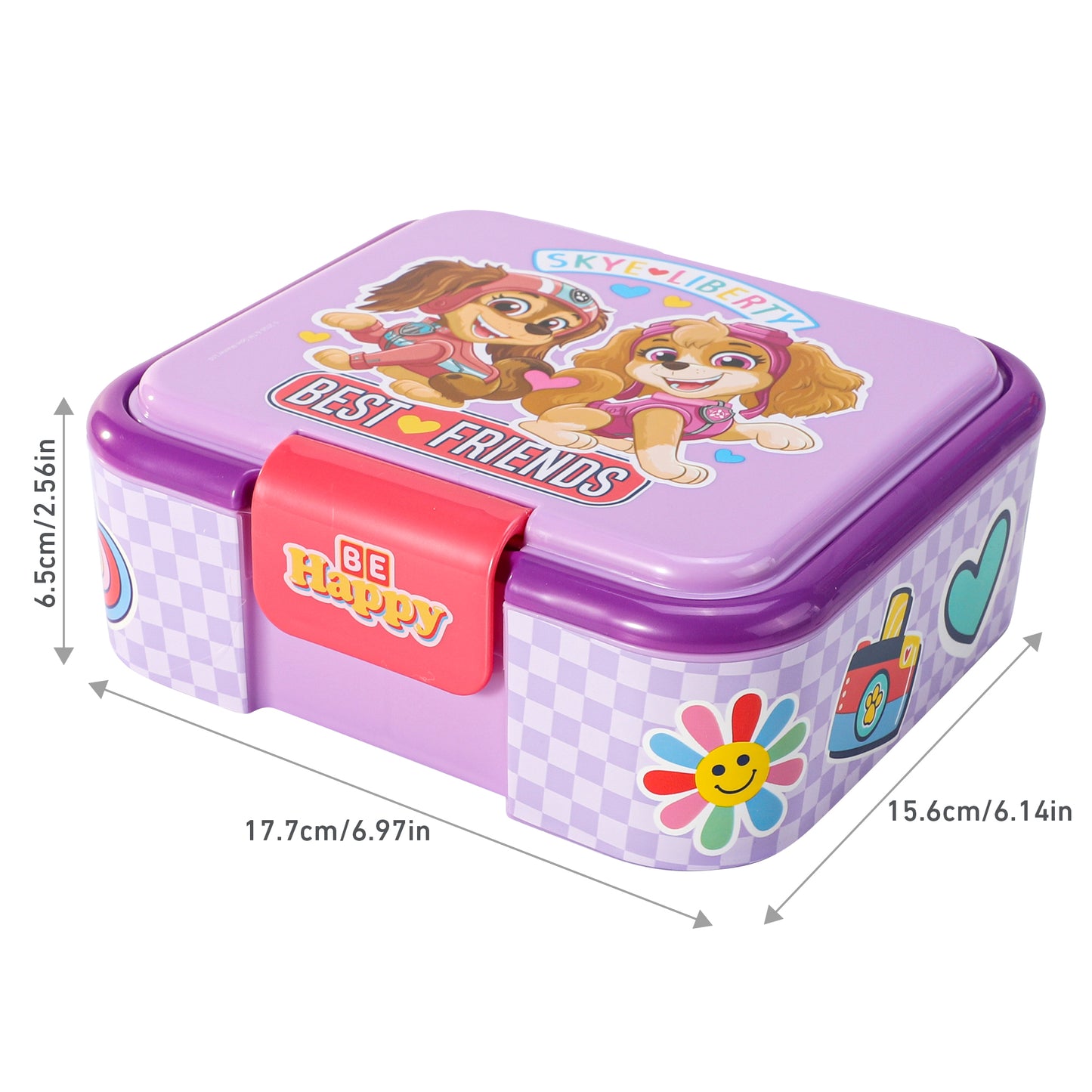 Paw Patrol Girl Kids Lunch Box with Compartment - BPA Free Bento Boxes