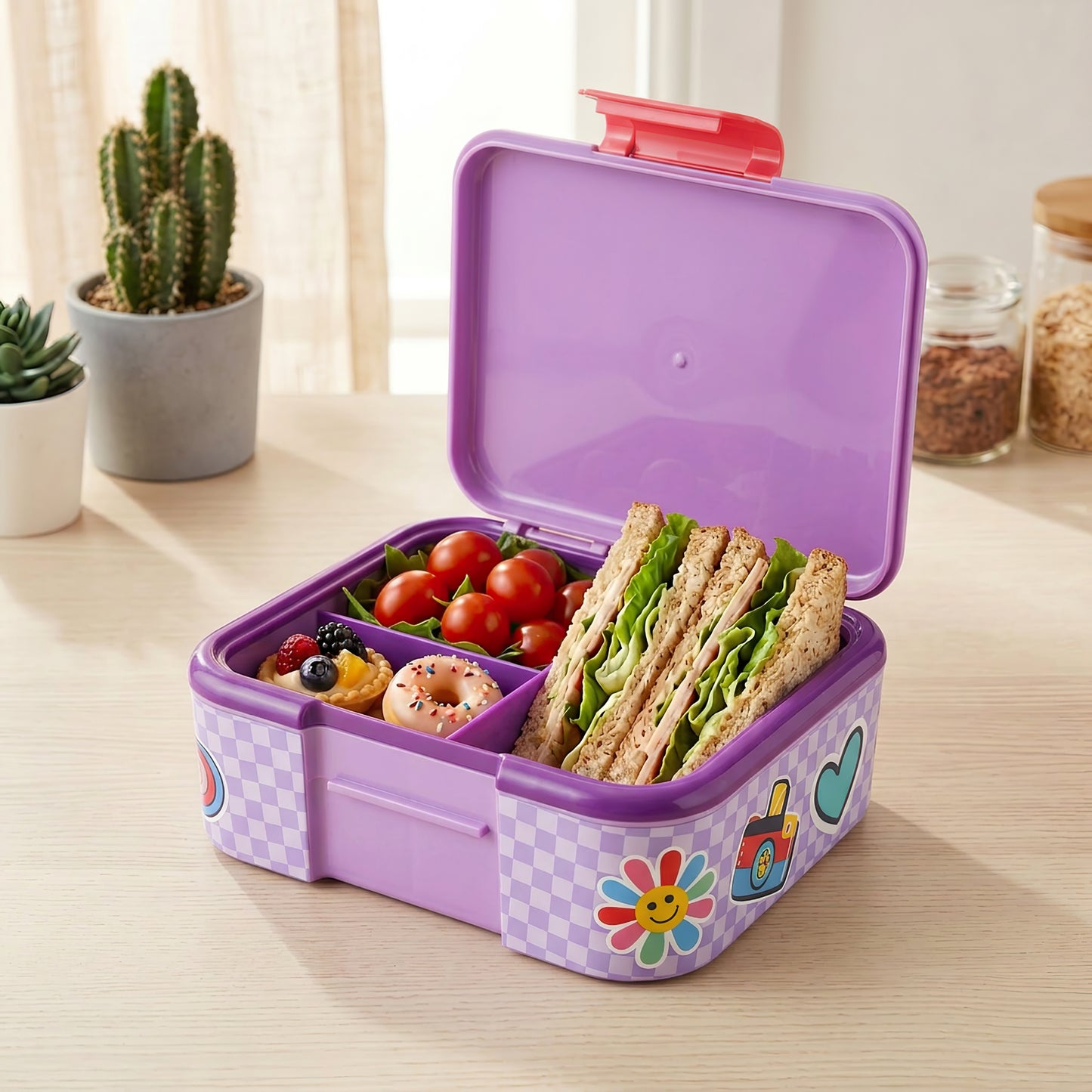 Paw Patrol Girl Kids Lunch Box with Compartment - BPA Free Bento Boxes