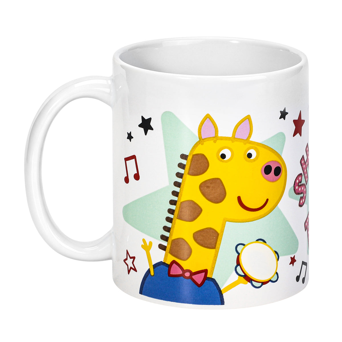 Peppa Pig 11oz Ceramic Mug – Peppa & Gerald Giraffe 325ml Coffee Cup, Dishwasher & Microwave Safe, Officially Licensed Gift for Kids & Adults