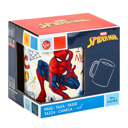 Marvel Spiderman 11oz Ceramic Mug – I Love NYC Hero 325ml Coffee Cup, Dishwasher & Microwave Safe, Officially Licensed Gift for Kids & Adults