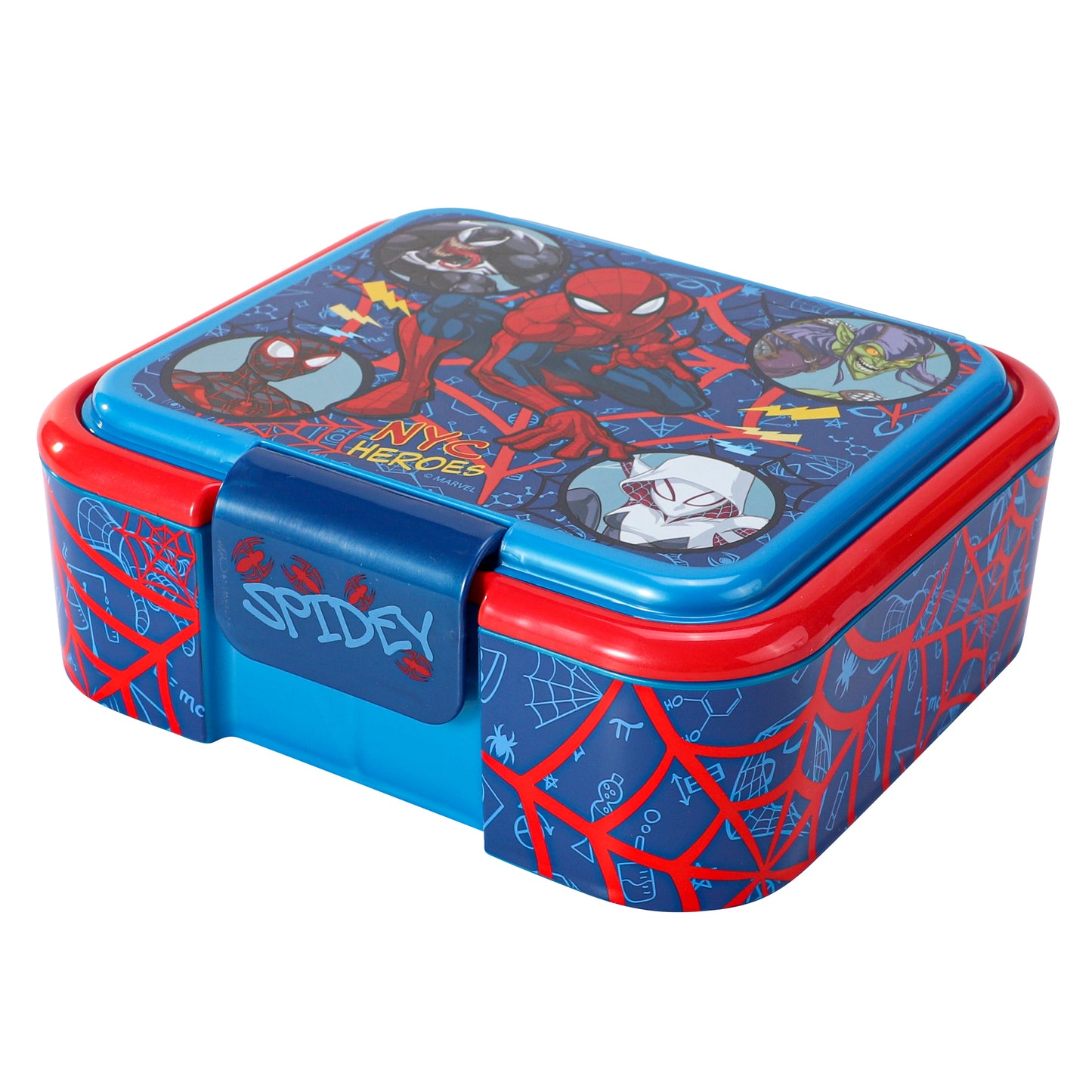 Marvel Spiderman Kids Lunch Box with Compartment - BPA Free Bento Boxes