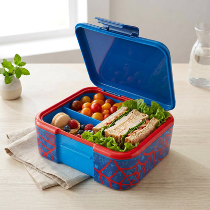 Marvel Spiderman Kids Lunch Box with Compartment - BPA Free Bento Boxes
