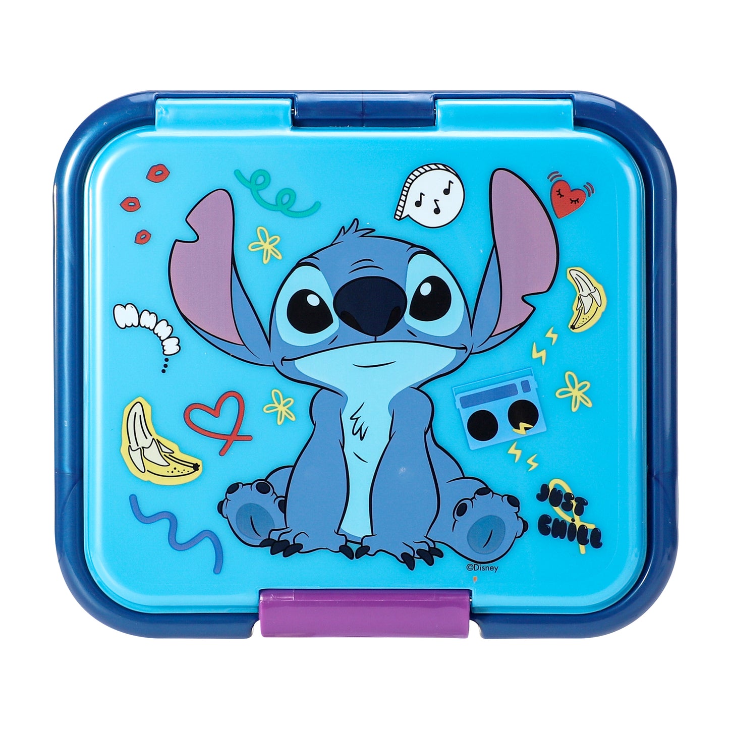 Disney Stitch Kids Lunch Box with Compartment - BPA Free Bento Boxes