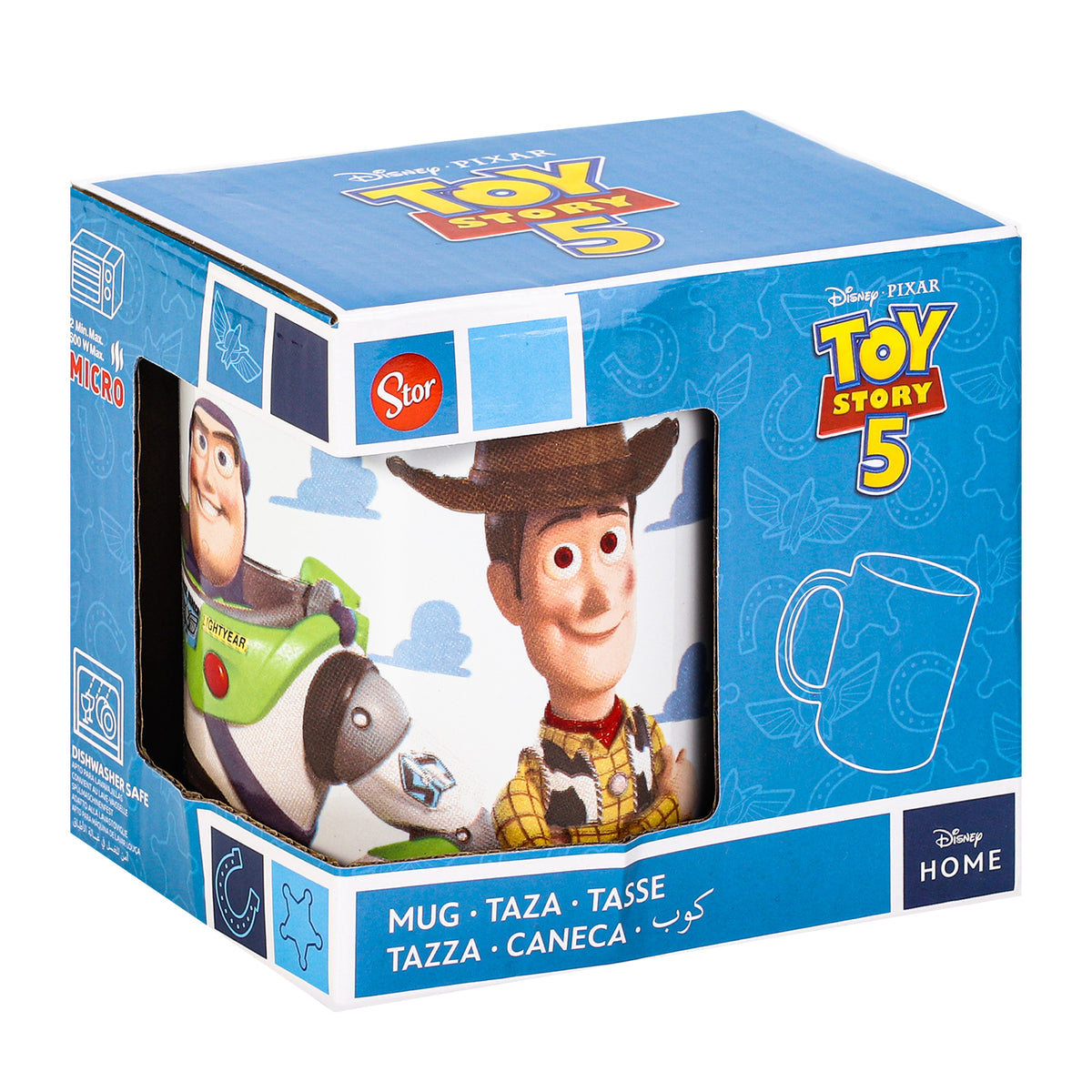 Disney Toy Story 11oz Ceramic Mug – Woody, Buzz & Jessie 325ml Coffee Cup, Dishwasher & Microwave Safe, Officially Licensed Gift for Kids & Adults