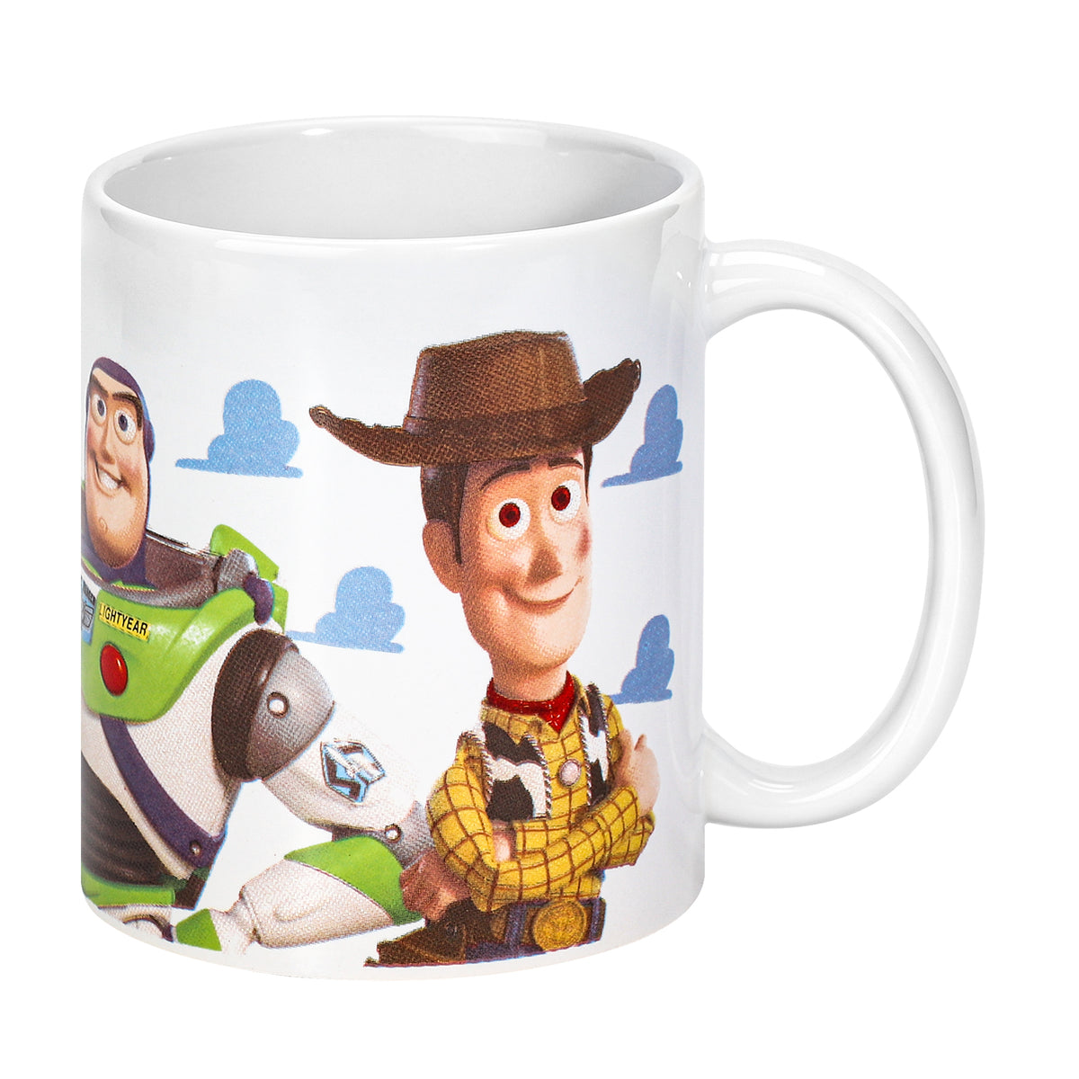 Disney Toy Story 11oz Ceramic Mug – Woody, Buzz & Jessie 325ml Coffee Cup, Dishwasher & Microwave Safe, Officially Licensed Gift for Kids & Adults