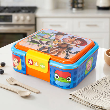 Disney Toy Story Kids Lunch Box with Compartment - BPA Free Bento Boxes