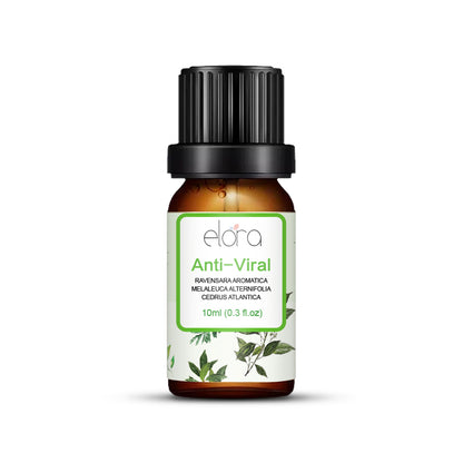 Elora 10ml Essential Oil - 100% Pure Natural Essential Oils for Diffuser, Humidifier, Aromatherapy, Sleep and Relaxation (10ml, Anti Viral (Ravensara, Tea Tree & Cedarwood Blend))