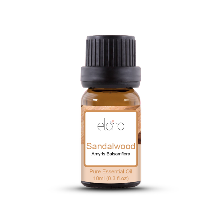 Elora Sandalwood Essential Oil 10ml - 100% Pure Natural Oils for Diffuser