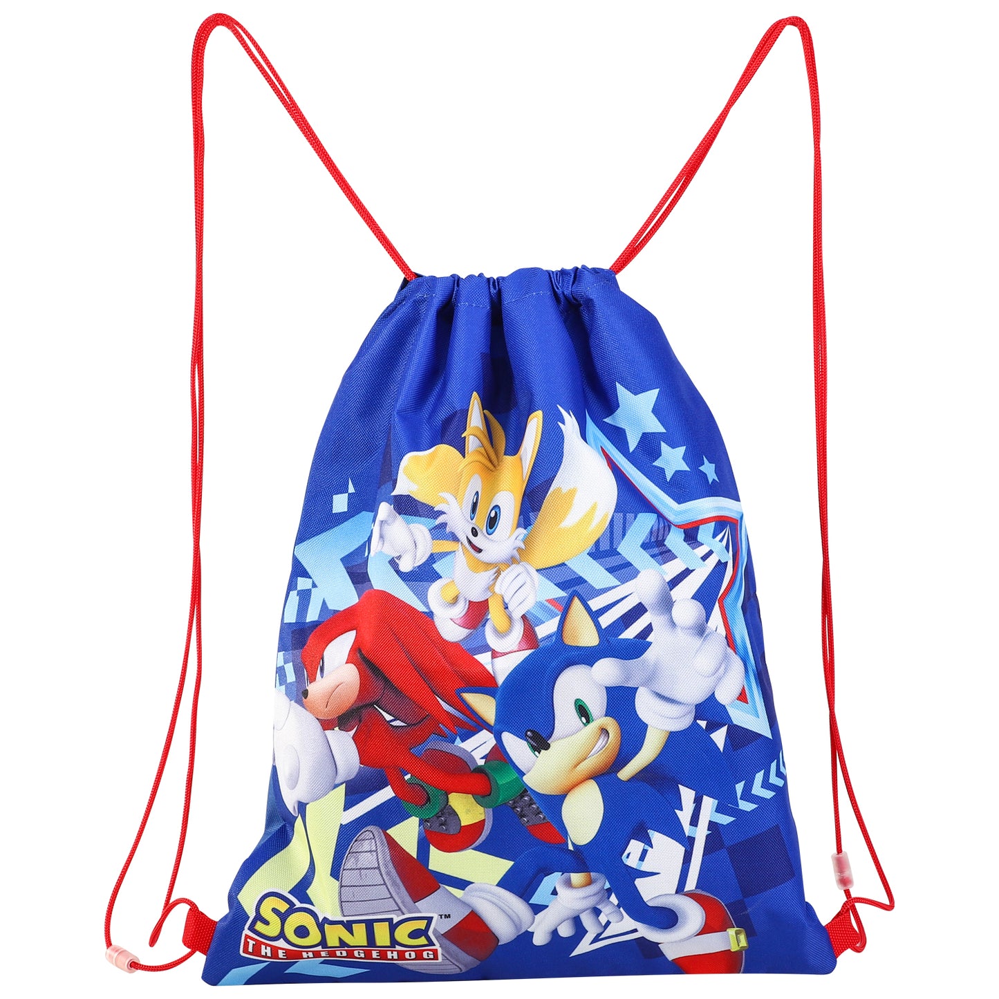 Sonic the Hedgehog Kids Drawstring PE Swimming Football Sports Travel Gym School Bag Lightweight Multicolour