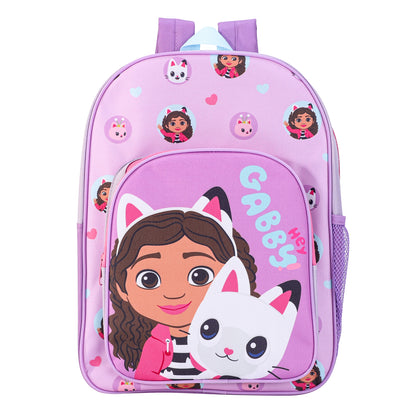 Gabby's Dollhouse Childrens Backpack Bag Boys Girls with side mesh pocket