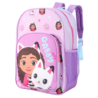 Gabby's Dollhouse Childrens Backpack Bag Boys Girls with side mesh pocket