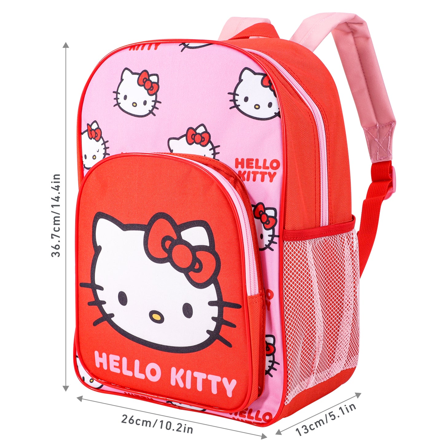 Hello Kitty Childrens Backpack Bag Boys Girls with side mesh pocket