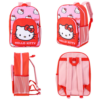 Hello Kitty Childrens Backpack Bag Boys Girls with side mesh pocket