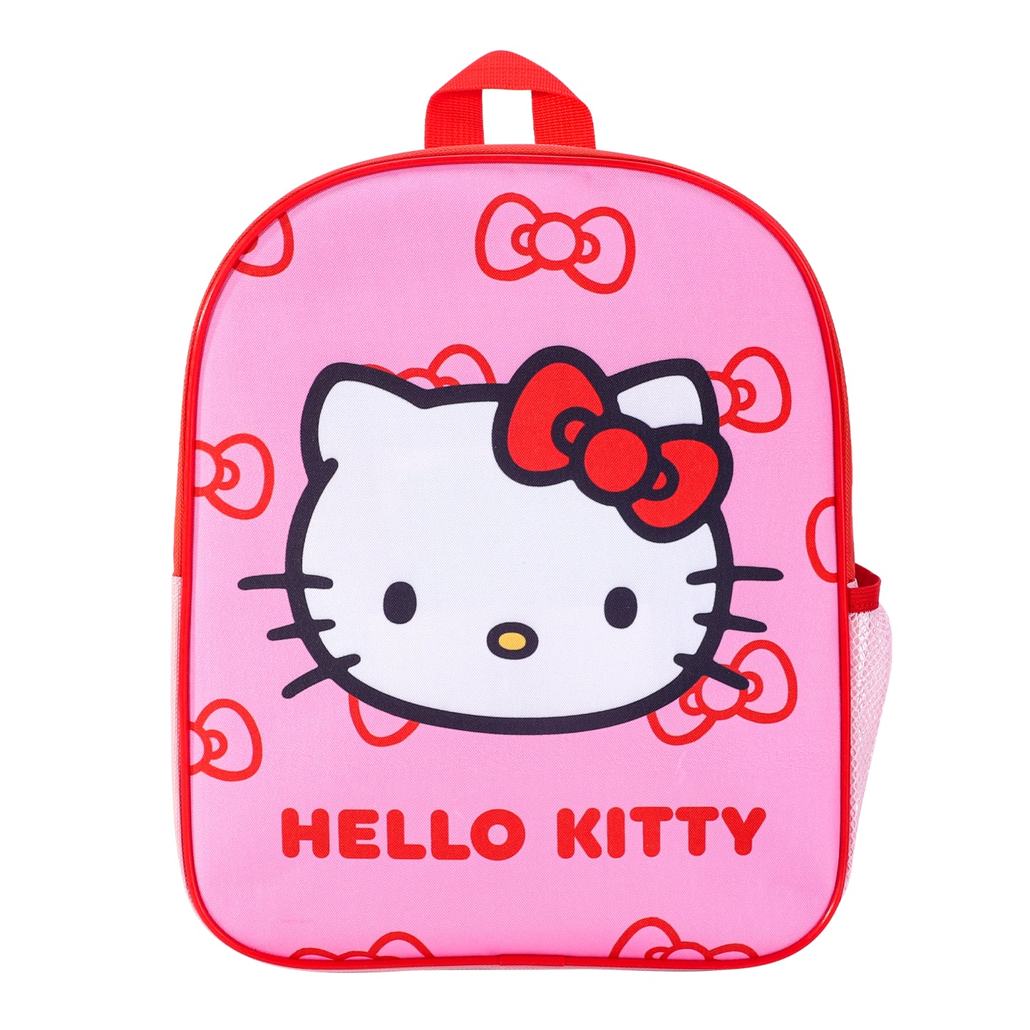 Hello Kitty Kids Childrens Premium Backpack School Rucksack Travel Bag Boys Girls with side mesh pocket