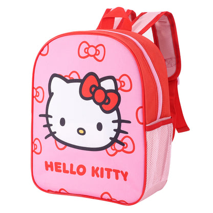 Hello Kitty Kids Childrens Premium Backpack School Rucksack Travel Bag Boys Girls with side mesh pocket