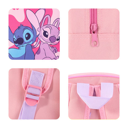 Disney Stitch & Angel Kids Childrens Backpack School Rucksack Travel Bag Boys Girls with side mesh pocket