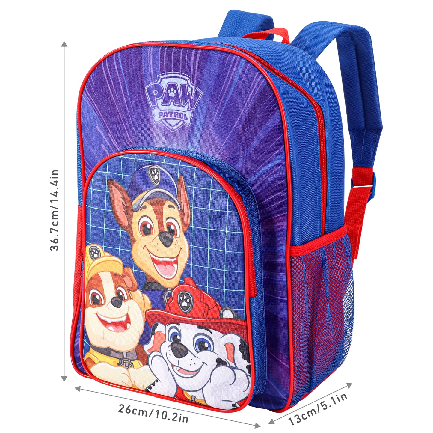 Paw Patrol Kids Childrens Backpack School Rucksack Travel Bag Boys Girls with side mesh pocket Boys Girls