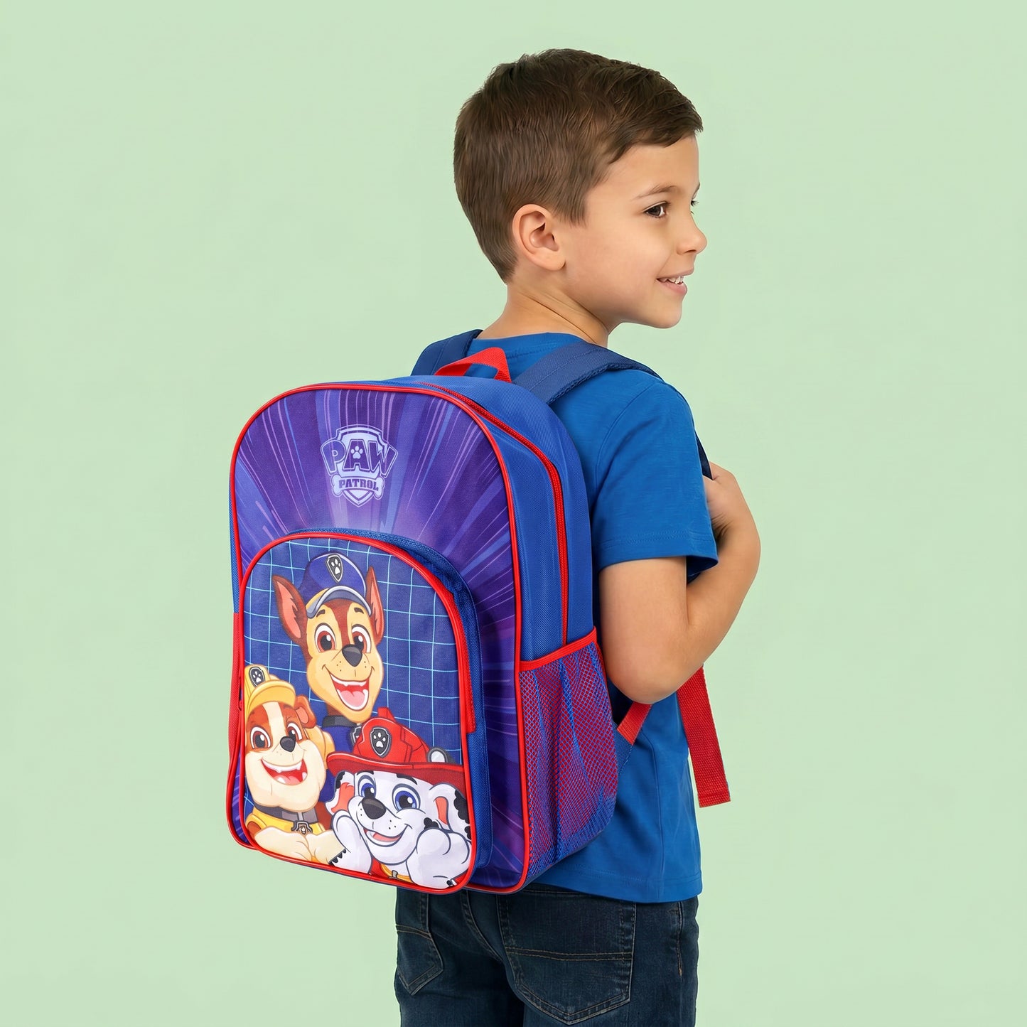 Paw Patrol Kids Childrens Backpack School Rucksack Travel Bag Boys Girls with side mesh pocket Boys Girls