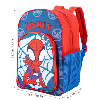 Marvel Spidey Kids Childrens Backpack School Rucksack Travel Bag Boys Girls with side mesh pocket Boys Girls