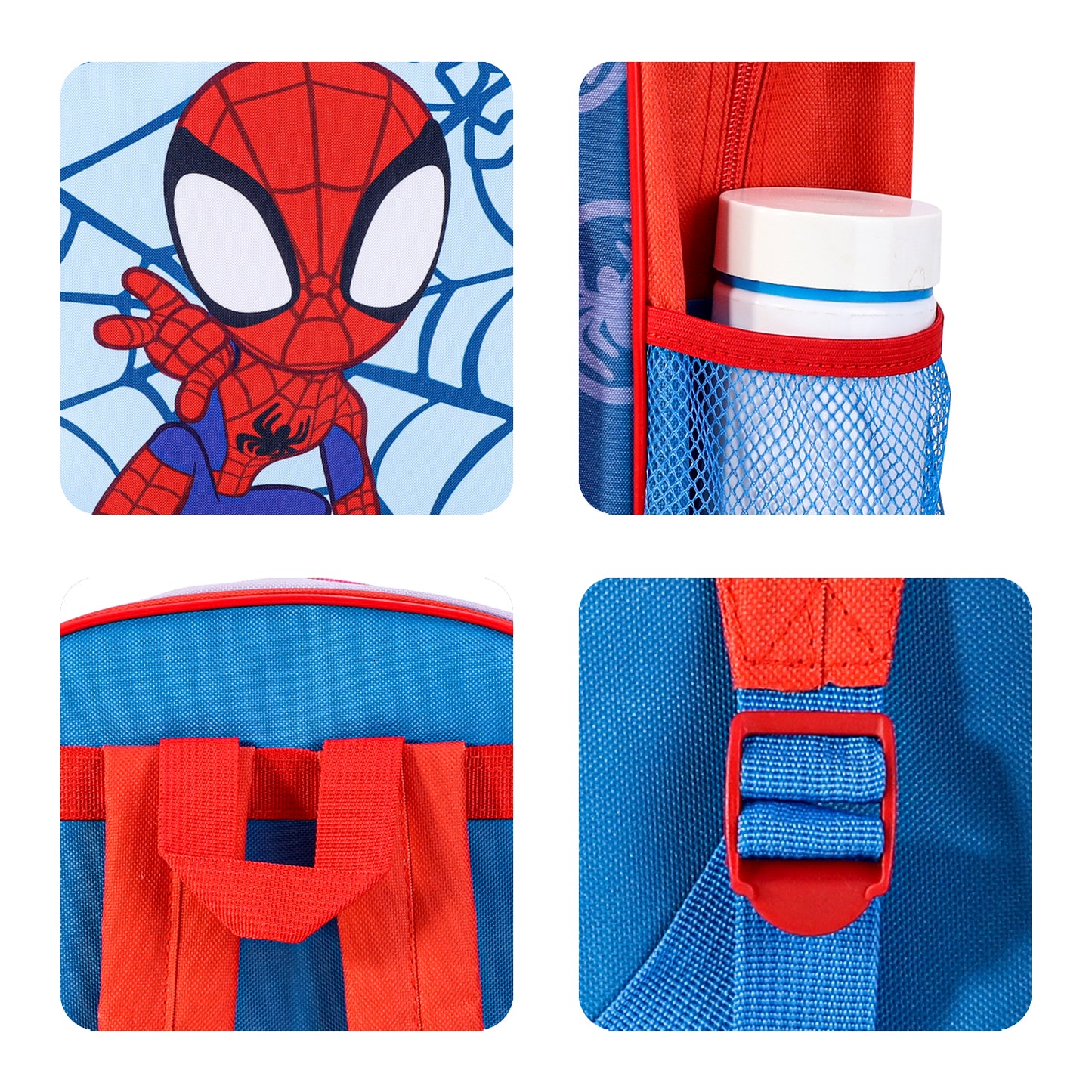 Marvel Spidey Kids Childrens Backpack School Rucksack Travel Bag Boys Girls with side mesh pocket Boys Girls