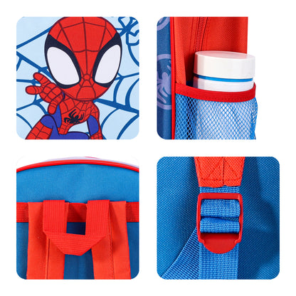 Marvel Spidey Kids Childrens Backpack School Rucksack Travel Bag Boys Girls with side mesh pocket Boys Girls