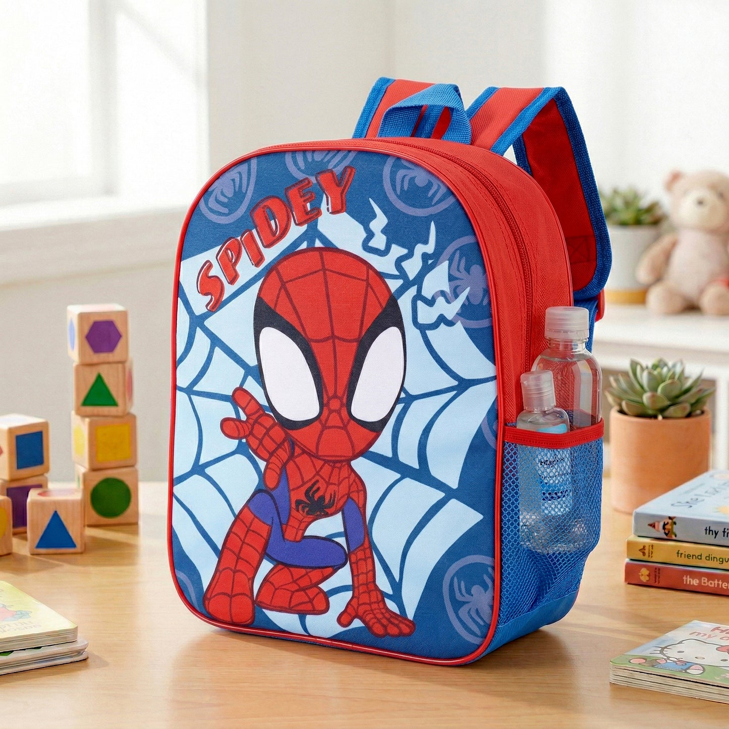 Marvel Spidey Kids Childrens Backpack School Rucksack Travel Bag Boys Girls with side mesh pocket