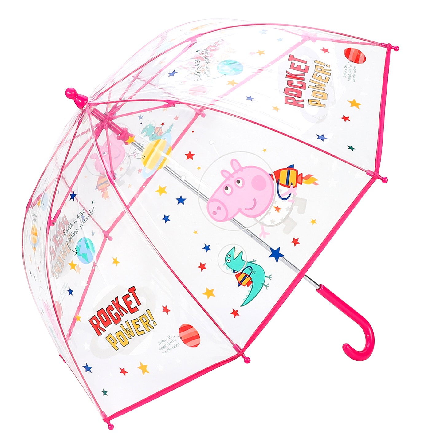 Peppa Pig Dome Umbrella for Kids Childrens Boys Girls Brolly with Safety Opening