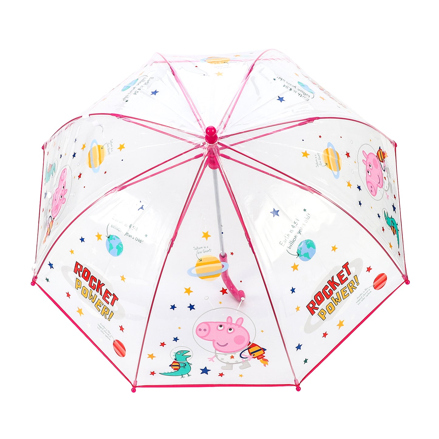 Peppa Pig Dome Umbrella for Kids Childrens Boys Girls Brolly with Safety Opening