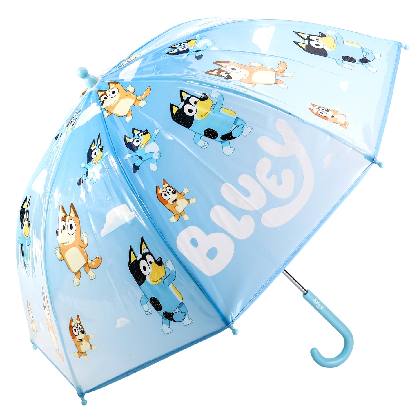 Bluey Dome Umbrella for Kids Childrens Boys Girls Brolly with Safety Opening