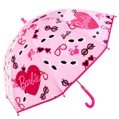 Barbie Dome Umbrella for Kids Childrens Boys Girls Brolly with Safety Opening