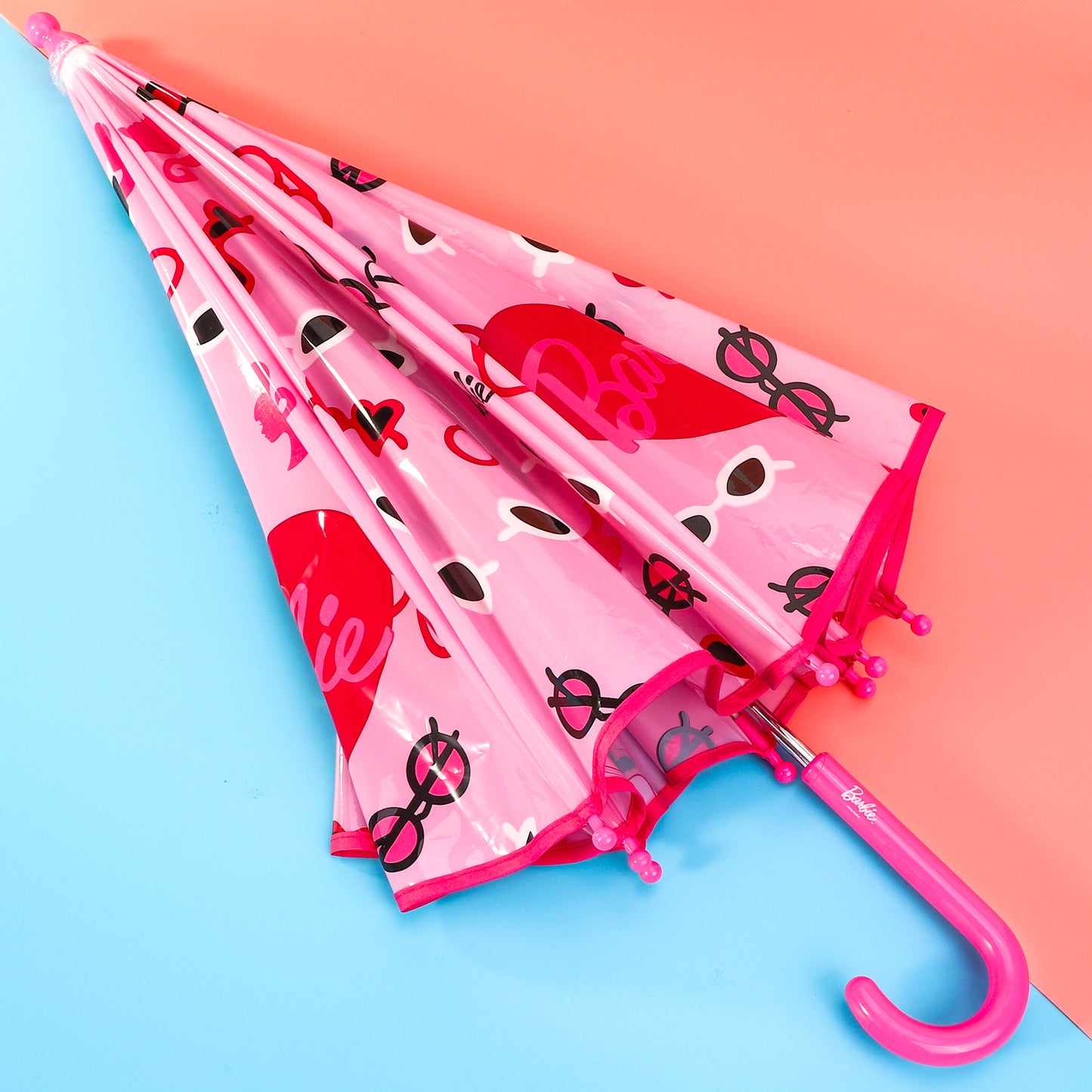 Barbie Dome Umbrella for Kids Childrens Boys Girls Brolly with Safety Opening