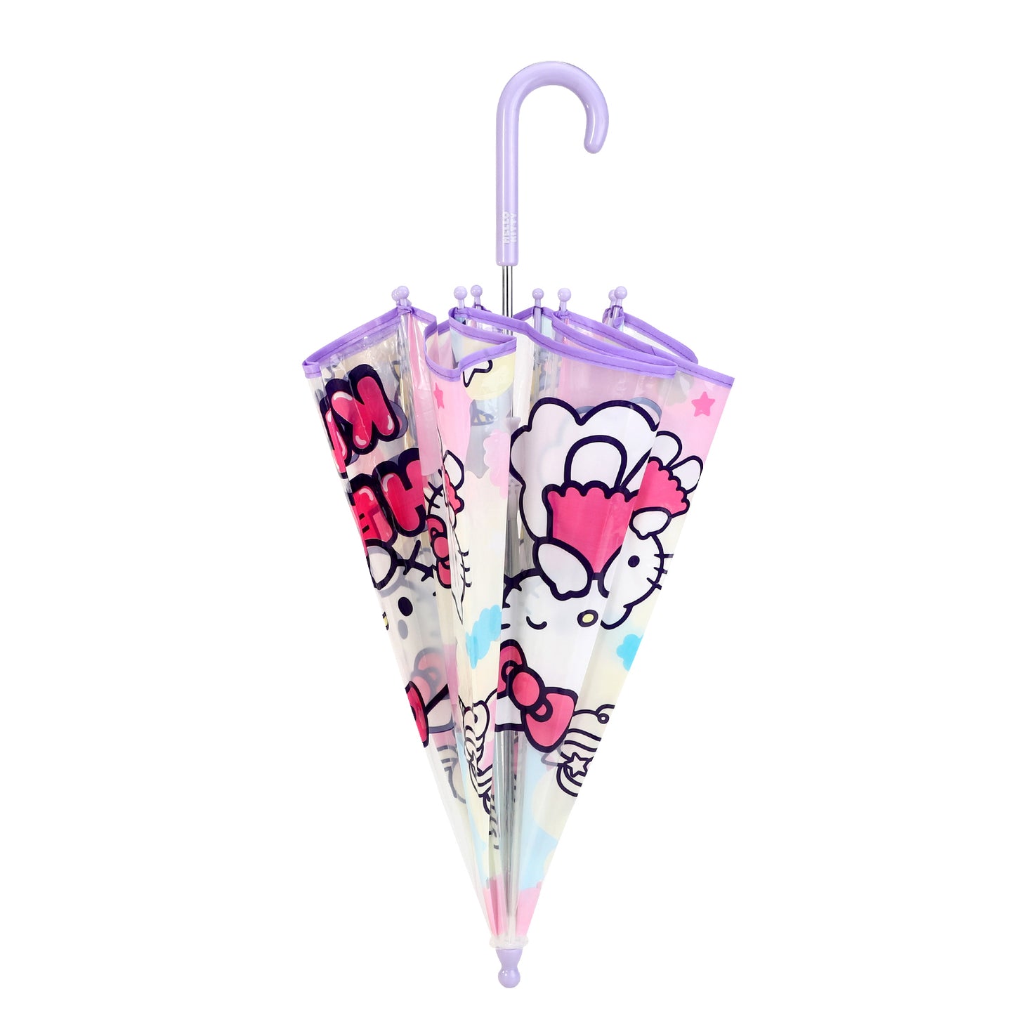 Hello Kitty Dome Umbrella for Kids Childrens Boys Girls Brolly with Safety Opening