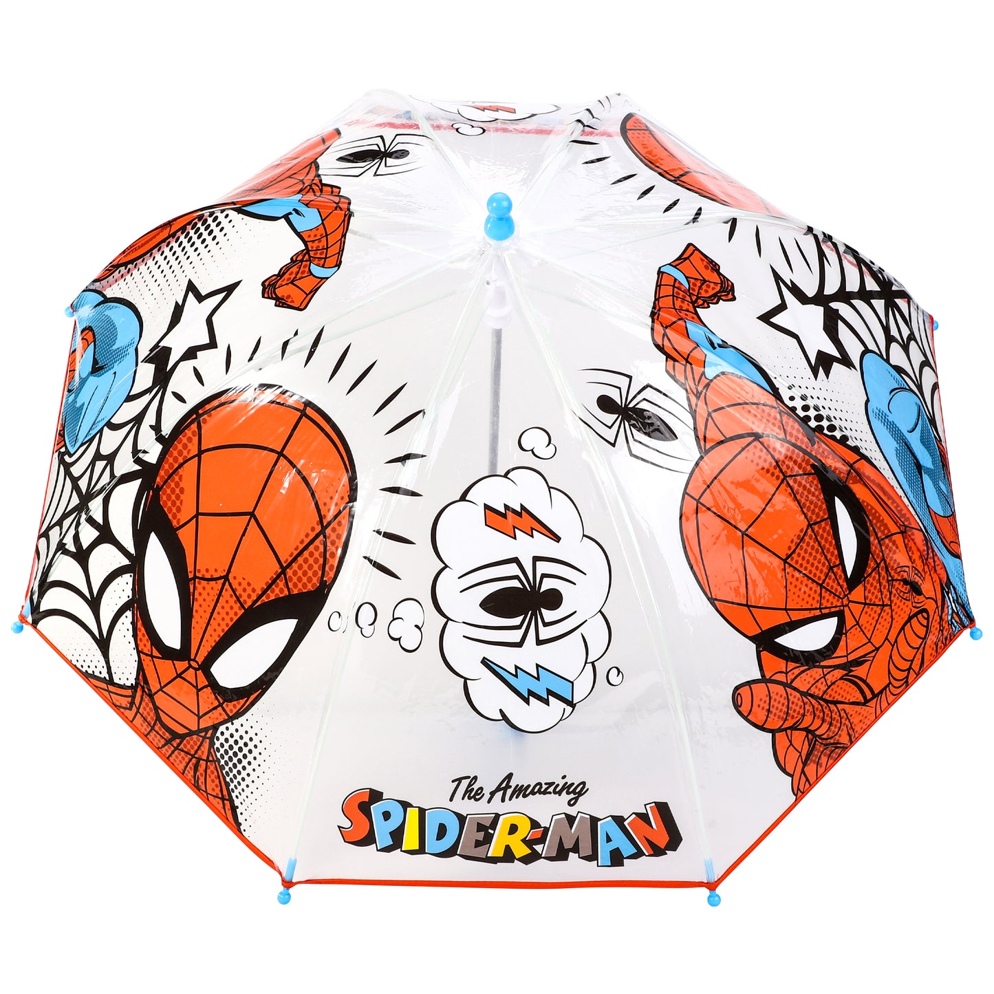 Spiderman Dome Umbrella for Kids Childrens Boys Girls Brolly with Safety Opening