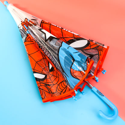 Spiderman Dome Umbrella for Kids Childrens Boys Girls Brolly with Safety Opening