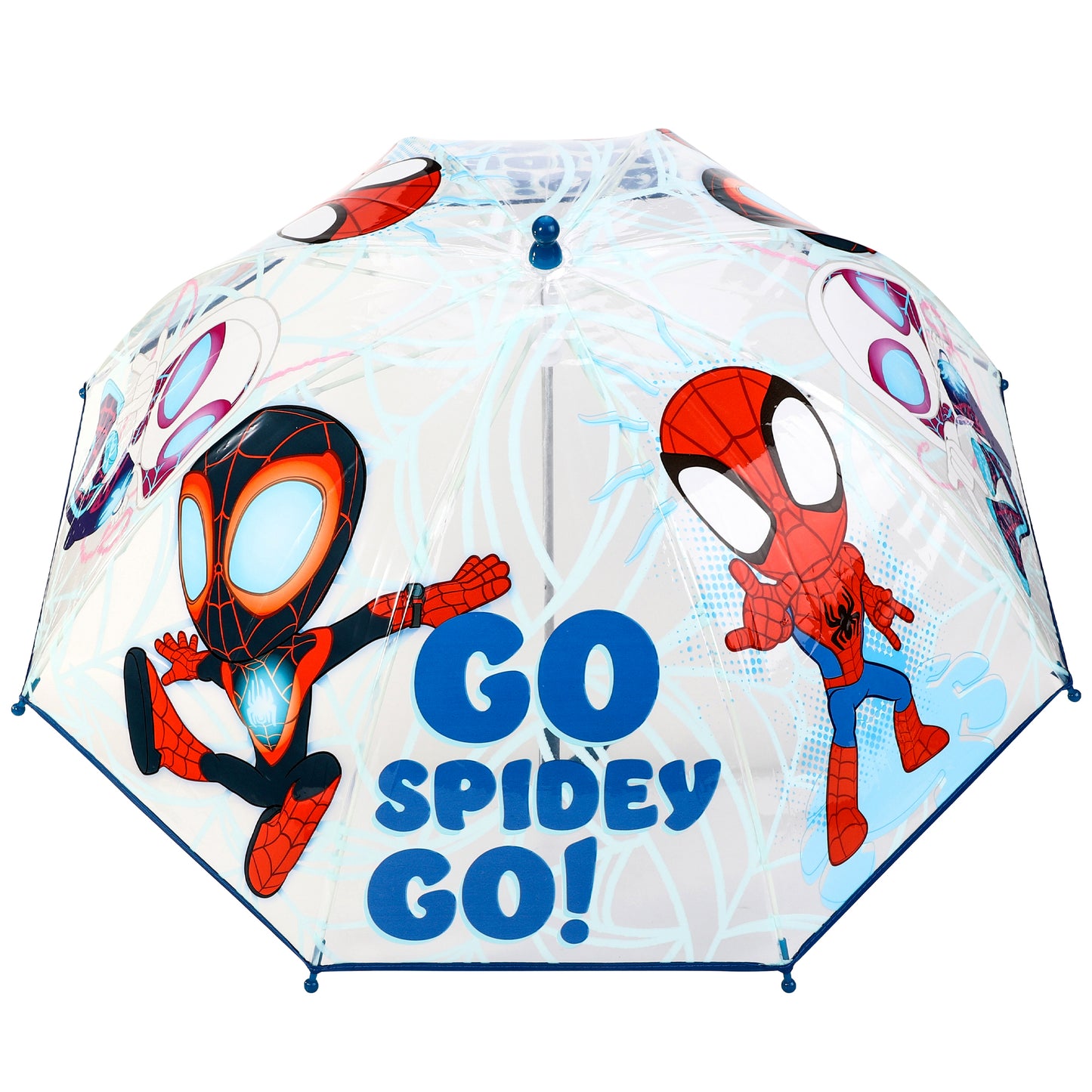 Spidey Dome Umbrella for Kids Childrens Boys Girls Brolly with Safety Opening