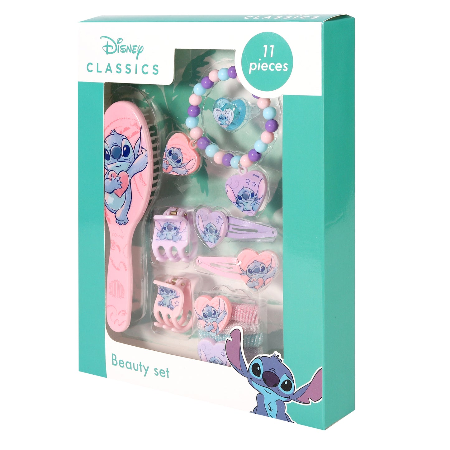 Disney Stitch 11pcs Girls Kids Hair Accessories Beauty Set