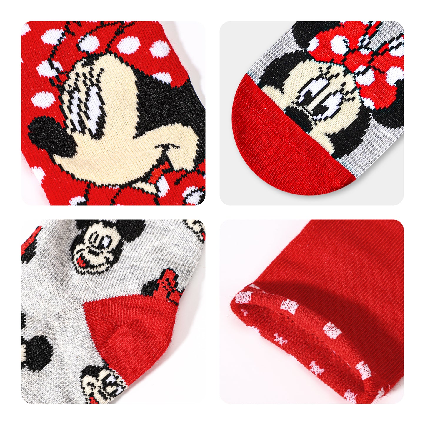 Minnie Mouse 4 Pair Ankle Cotton Socks for Kids Packed in Round Piggy Bank Plastic Cylinder (UK, Age, 1-4 Years, Regular)