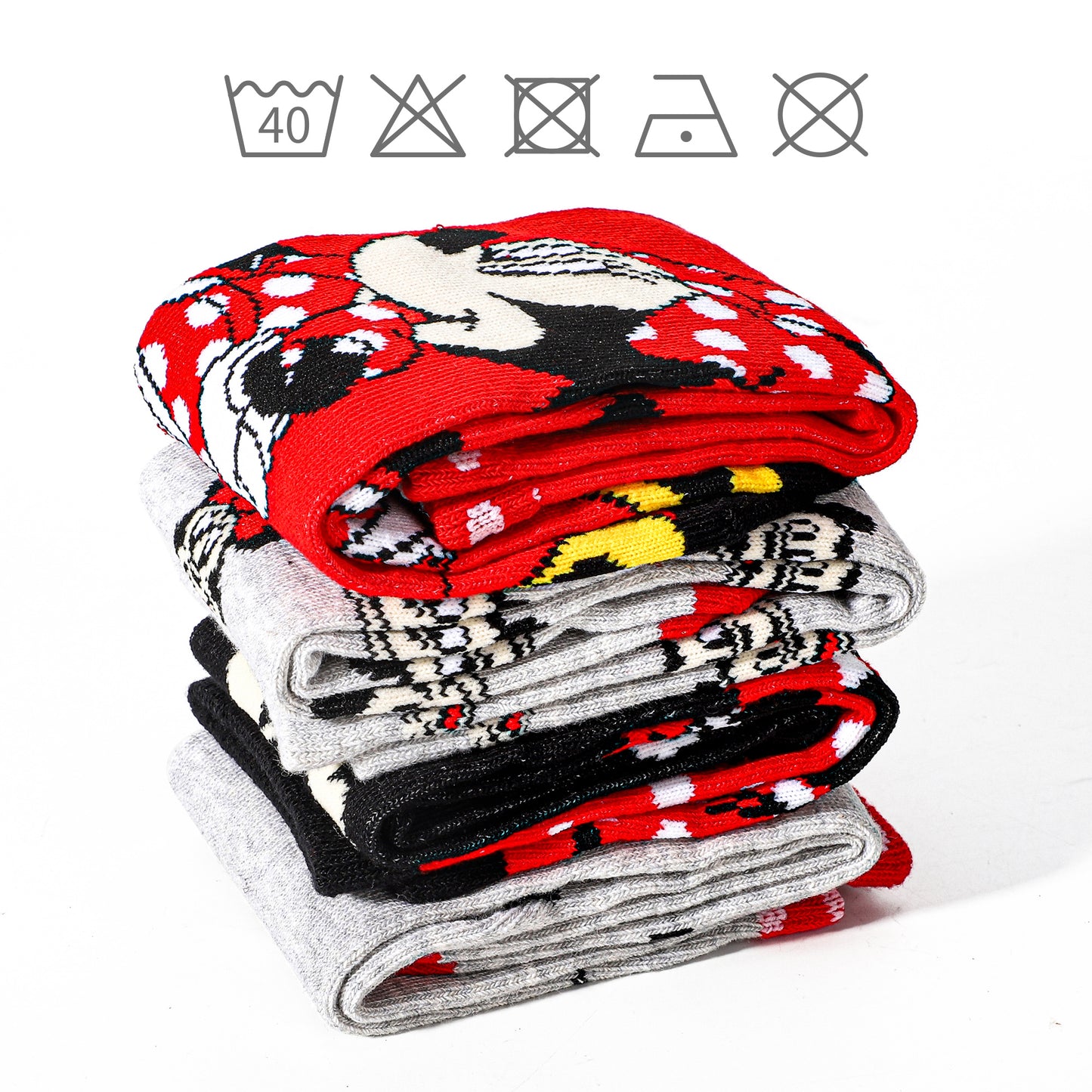 Minnie Mouse 4 Pair Ankle Cotton Socks for Kids Packed in Round Piggy Bank Plastic Cylinder (UK, Age, 3-6 Years, Regular)