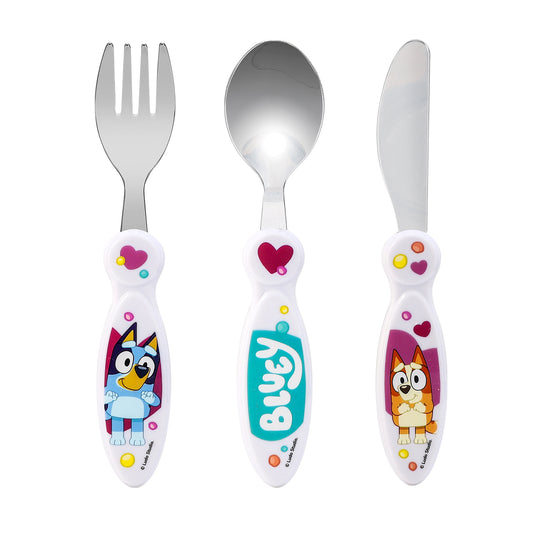 Bluey Children's Kids 3pcs Cutlery Set
