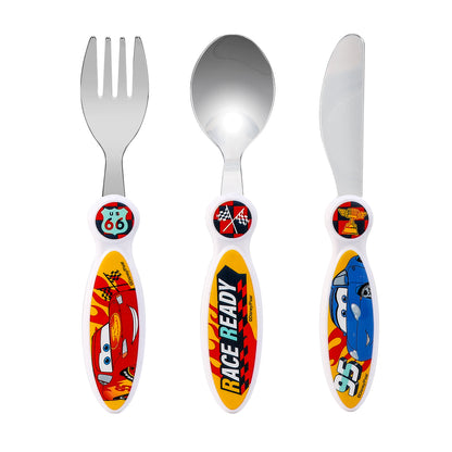 Cars Lightning McQueen Children's Kids 3pcs Cutlery Set