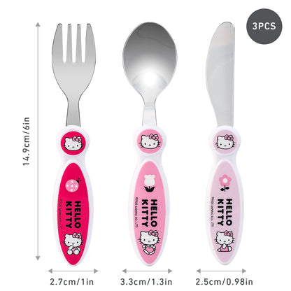Hello Kitty Children's Kids 3pcs Cutlery Set