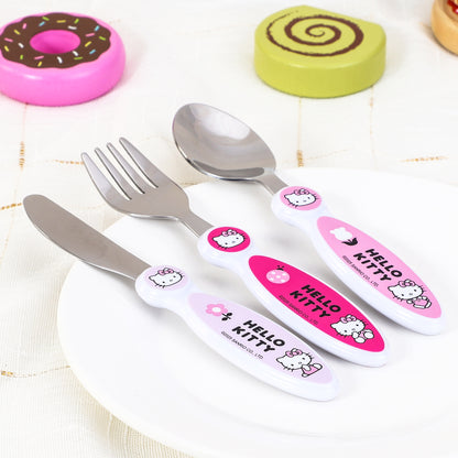 Hello Kitty Children's Kids 3pcs Cutlery Set