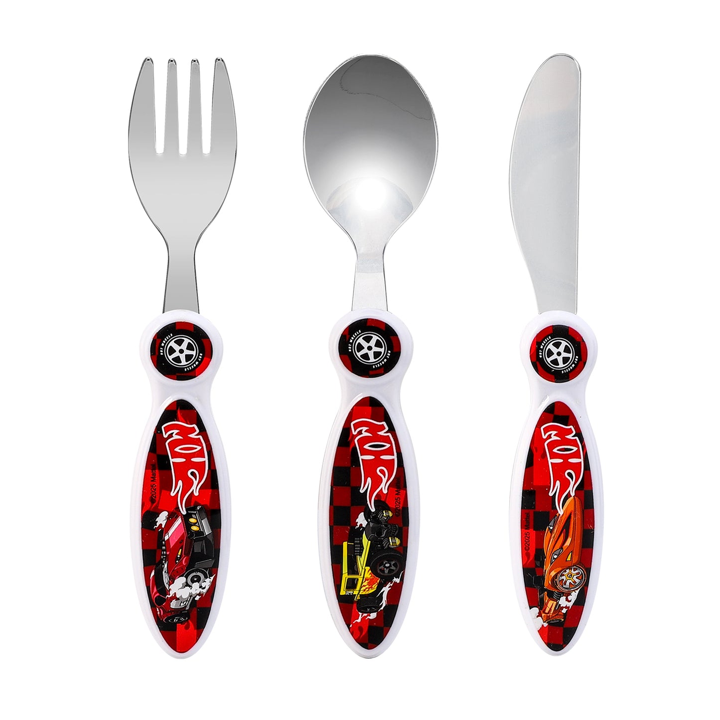 Hot Wheels Children's Kids 3pcs Cutlery Set