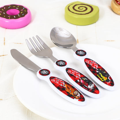 Hot Wheels Children's Kids 3pcs Cutlery Set