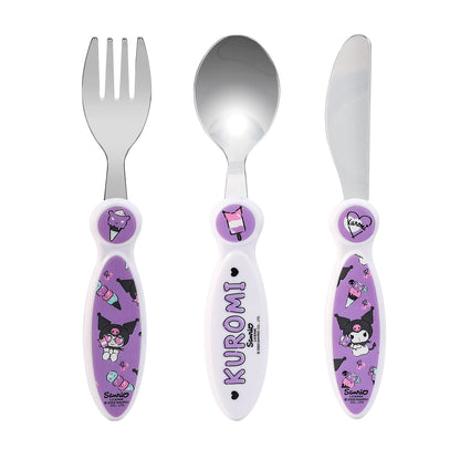 Kuromi Children's Kids 3pcs Cutlery Set