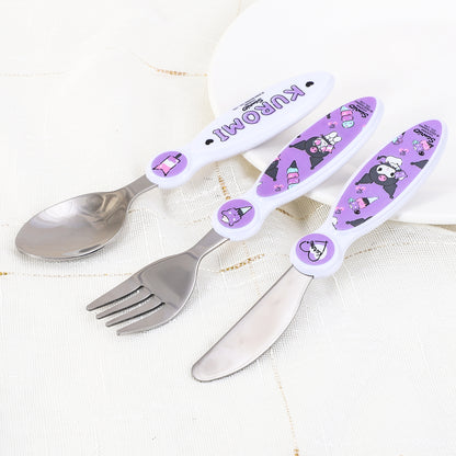 Kuromi Children's Kids 3pcs Cutlery Set