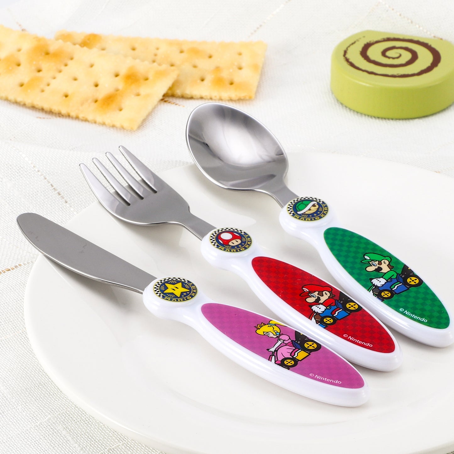 Mario Kart Children's Kids 3pcs Cutlery Set