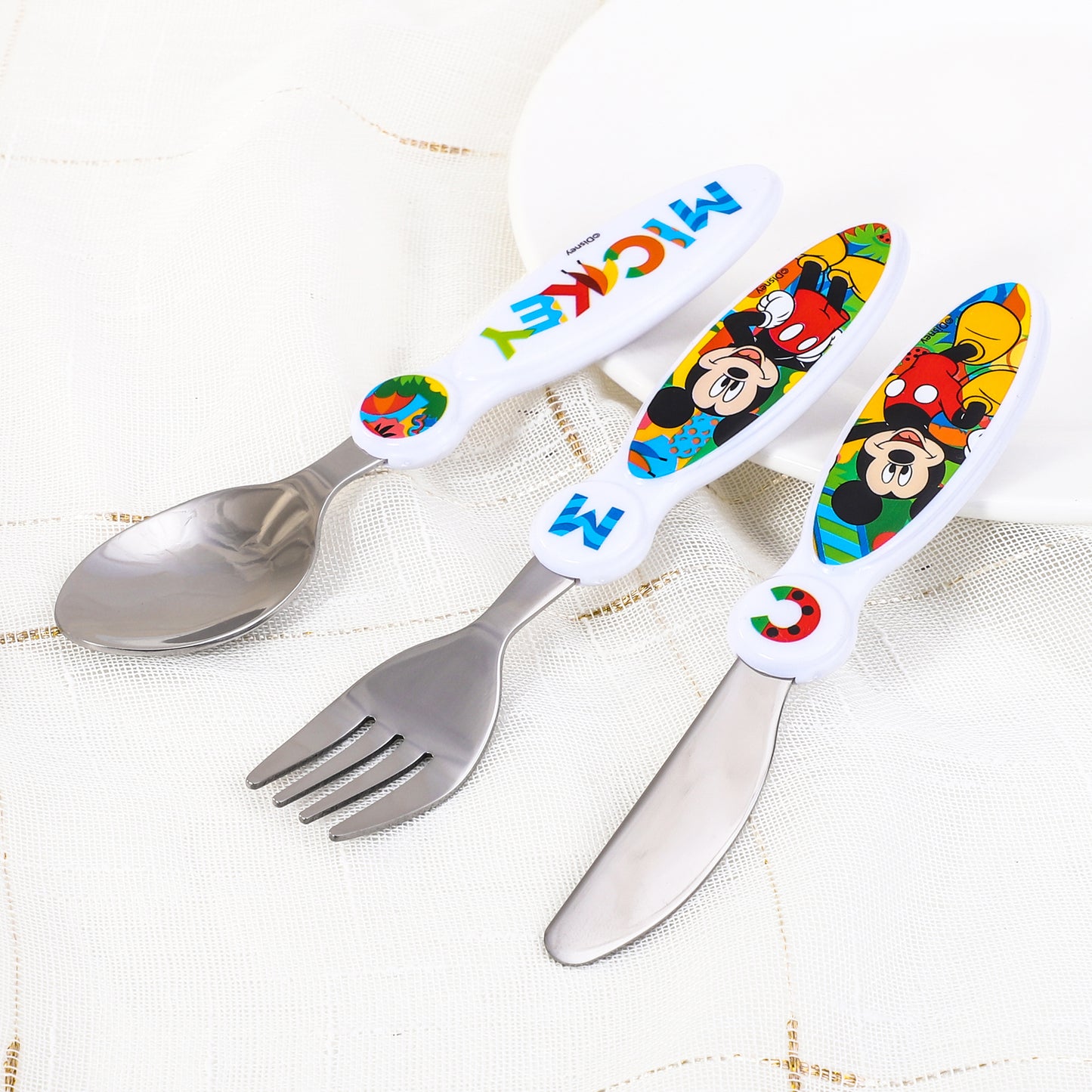 Mickey Mouse Children's Kids 3pcs Cutlery Set