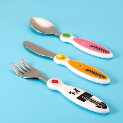 Minecraft Girl Children's Kids 3pcs Cutlery Set